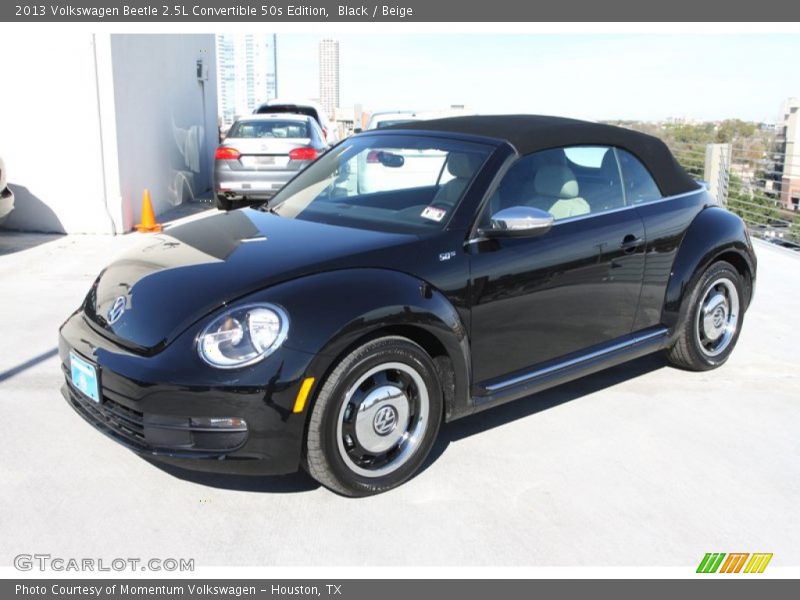 Black / Beige 2013 Volkswagen Beetle 2.5L Convertible 50s Edition