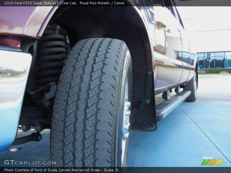 Royal Red Metallic / Camel 2010 Ford F250 Super Duty XLT Crew Cab