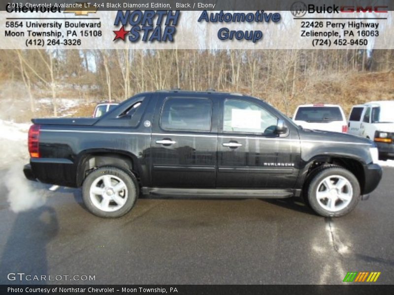 Black / Ebony 2013 Chevrolet Avalanche LT 4x4 Black Diamond Edition