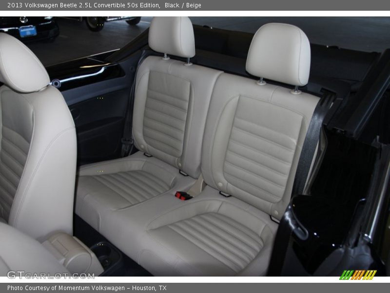 Rear Seat of 2013 Beetle 2.5L Convertible 50s Edition