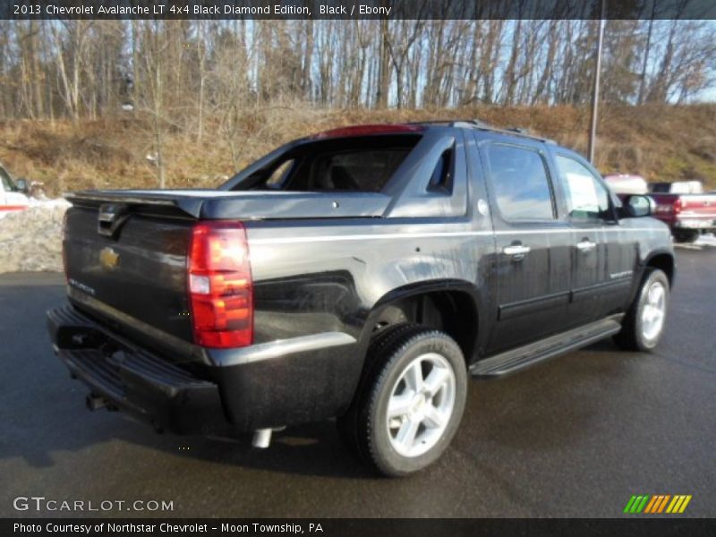 Black / Ebony 2013 Chevrolet Avalanche LT 4x4 Black Diamond Edition