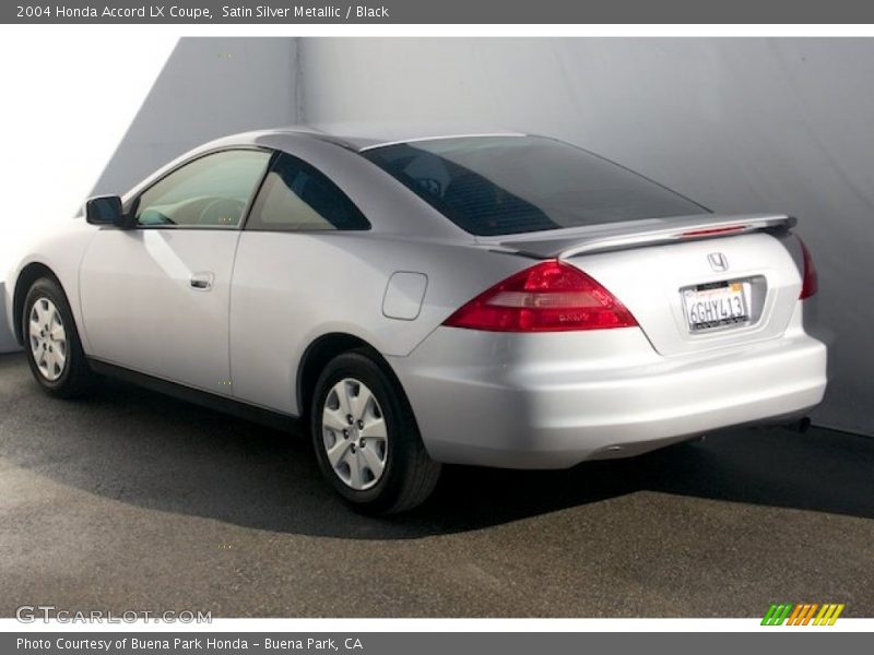 Satin Silver Metallic / Black 2004 Honda Accord LX Coupe