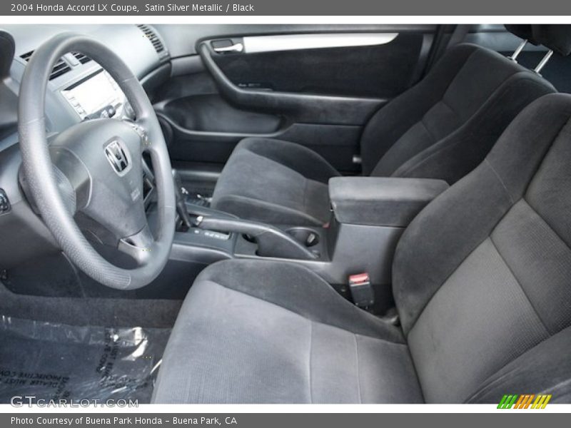 Satin Silver Metallic / Black 2004 Honda Accord LX Coupe