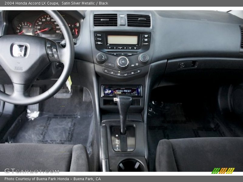 Satin Silver Metallic / Black 2004 Honda Accord LX Coupe