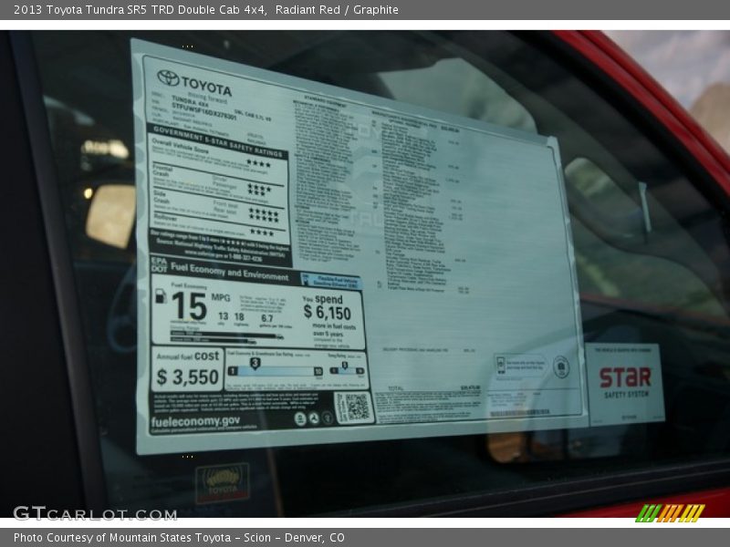 Radiant Red / Graphite 2013 Toyota Tundra SR5 TRD Double Cab 4x4