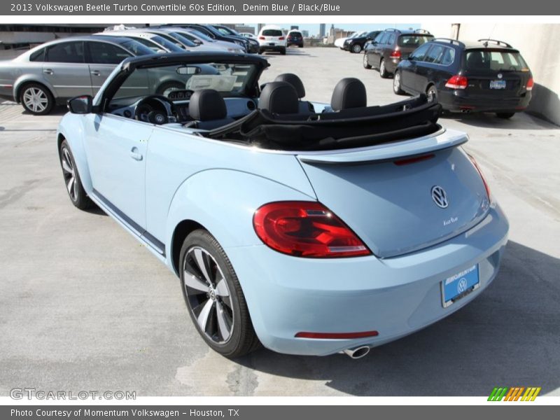 Denim Blue / Black/Blue 2013 Volkswagen Beetle Turbo Convertible 60s Edition