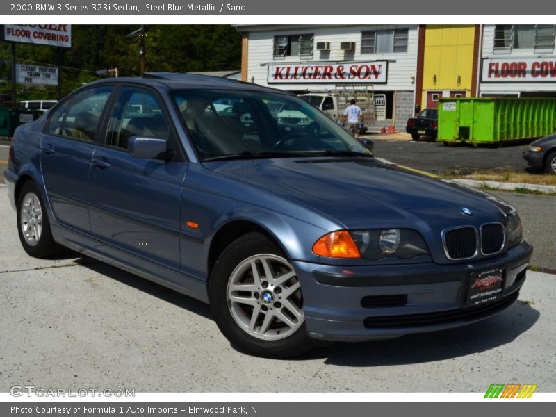 Steel Blue Metallic / Sand 2000 BMW 3 Series 323i Sedan