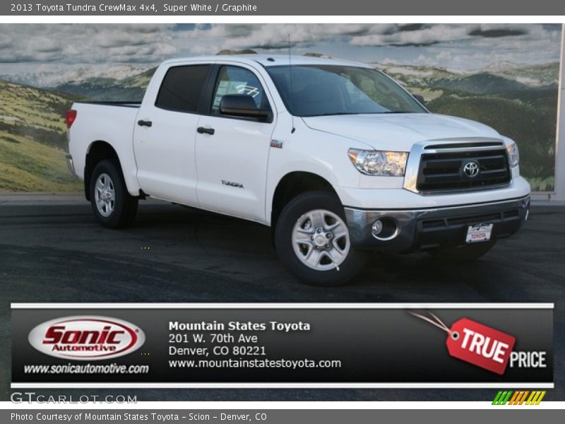 Super White / Graphite 2013 Toyota Tundra CrewMax 4x4