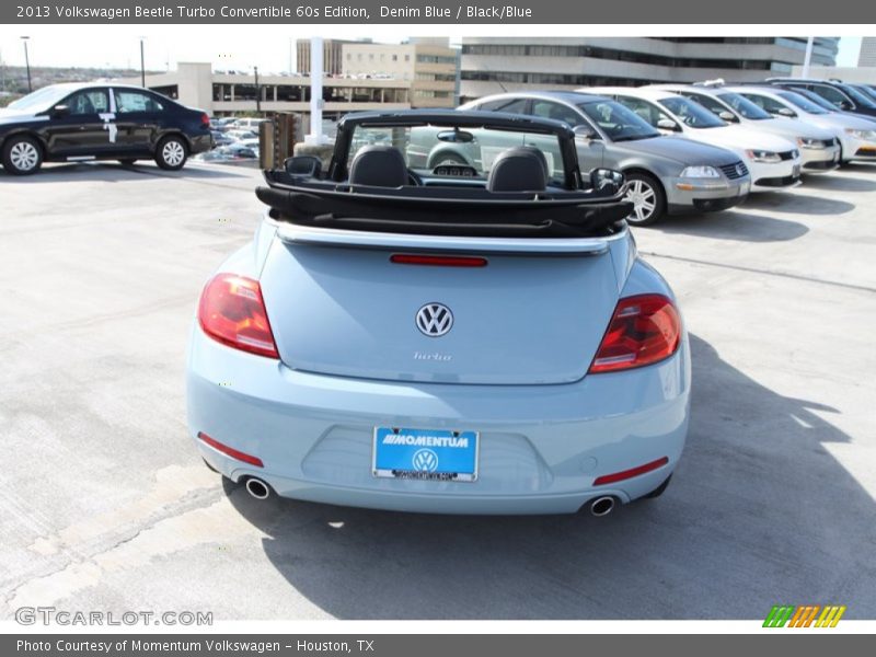 Denim Blue / Black/Blue 2013 Volkswagen Beetle Turbo Convertible 60s Edition