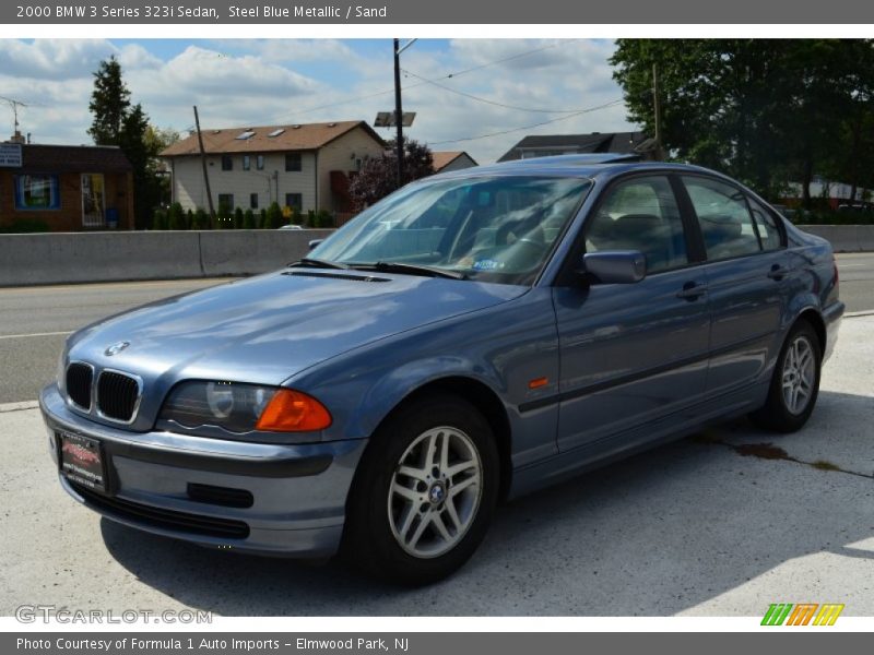 Steel Blue Metallic / Sand 2000 BMW 3 Series 323i Sedan