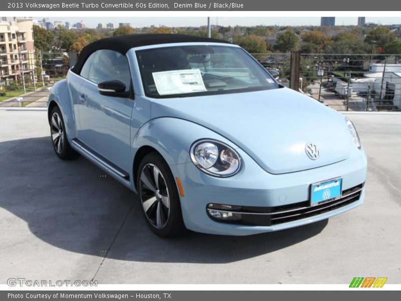 Denim Blue / Black/Blue 2013 Volkswagen Beetle Turbo Convertible 60s Edition