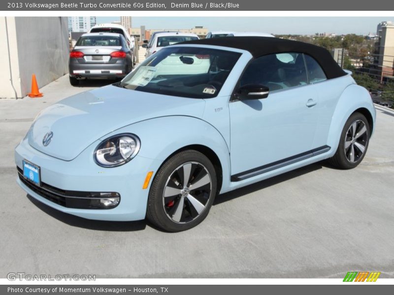 Denim Blue / Black/Blue 2013 Volkswagen Beetle Turbo Convertible 60s Edition