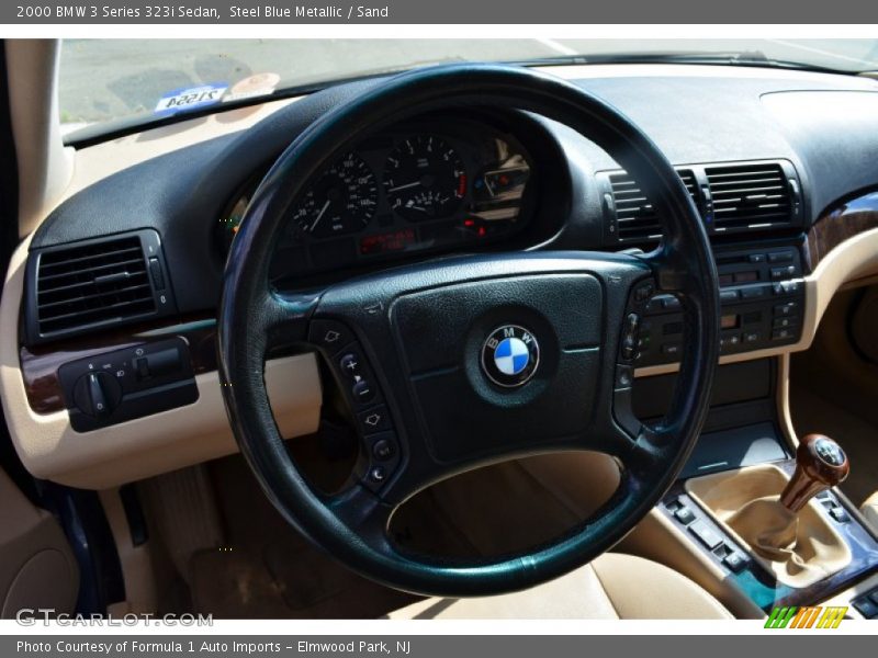 Steel Blue Metallic / Sand 2000 BMW 3 Series 323i Sedan