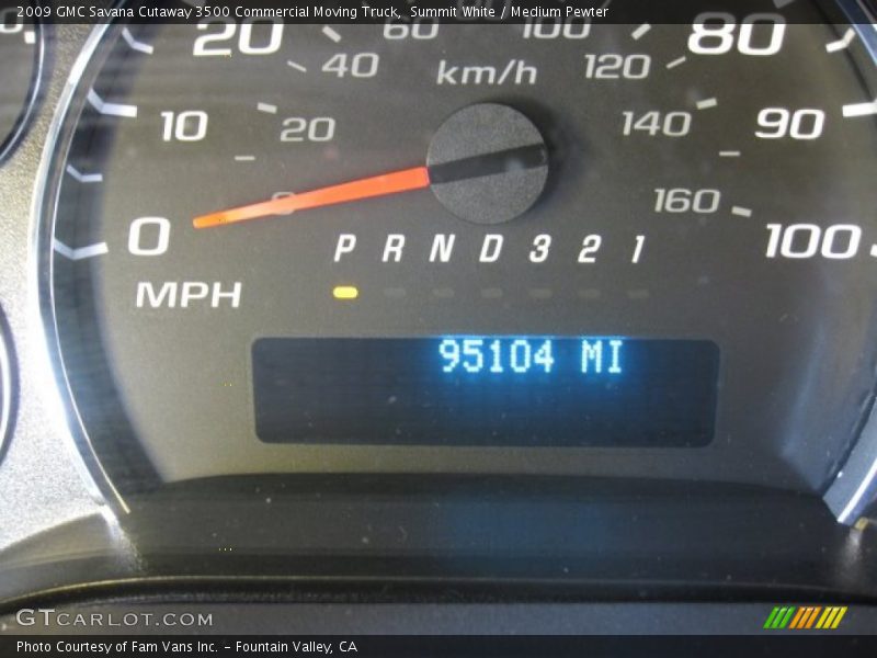 Summit White / Medium Pewter 2009 GMC Savana Cutaway 3500 Commercial Moving Truck