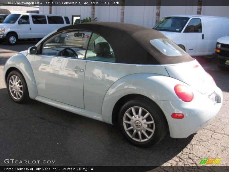 Aquarius Blue / Black 2004 Volkswagen New Beetle GLS Convertible