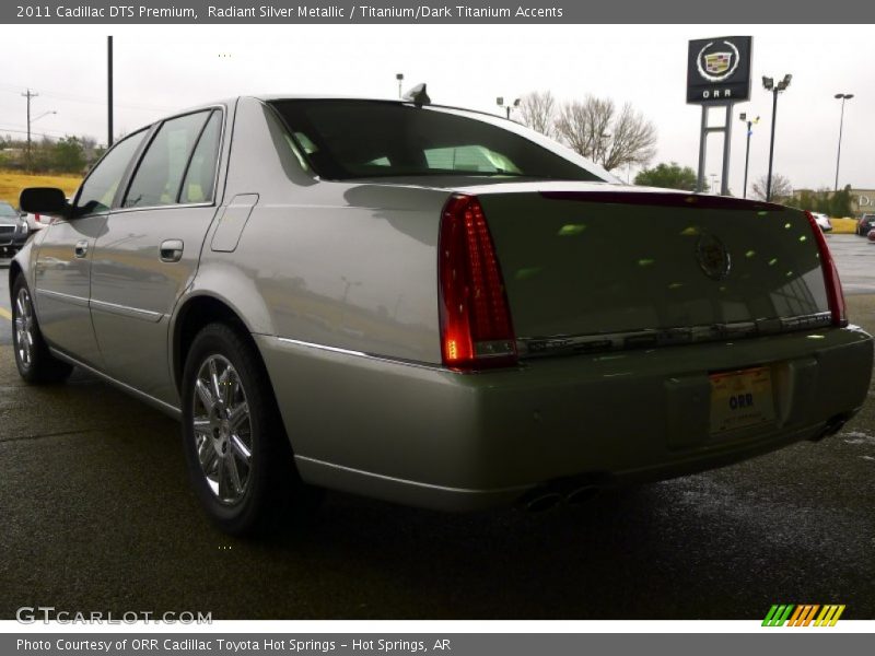 Radiant Silver Metallic / Titanium/Dark Titanium Accents 2011 Cadillac DTS Premium