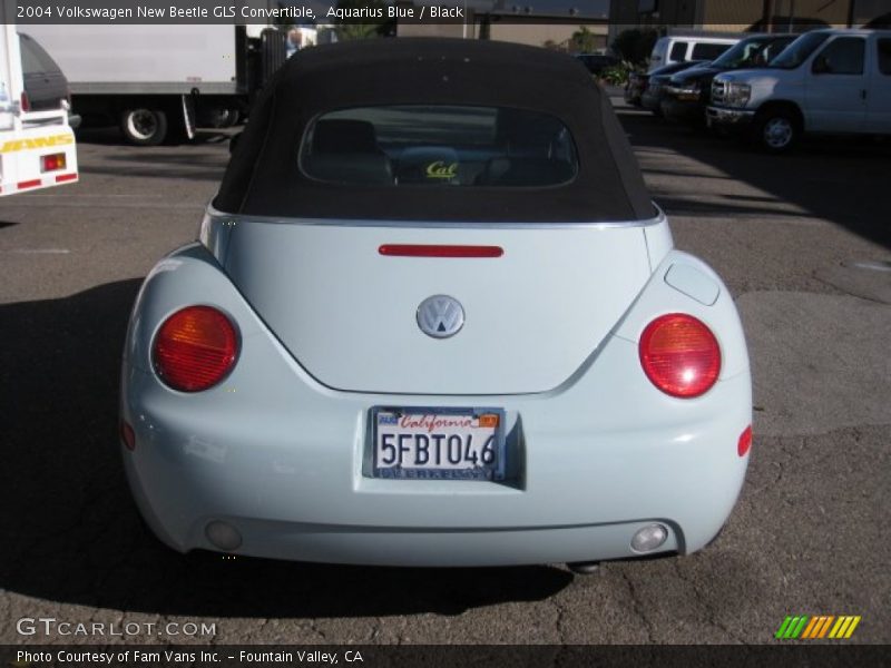 Aquarius Blue / Black 2004 Volkswagen New Beetle GLS Convertible