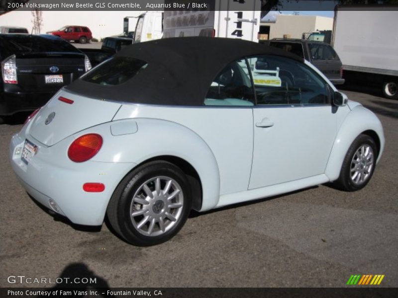 Aquarius Blue / Black 2004 Volkswagen New Beetle GLS Convertible