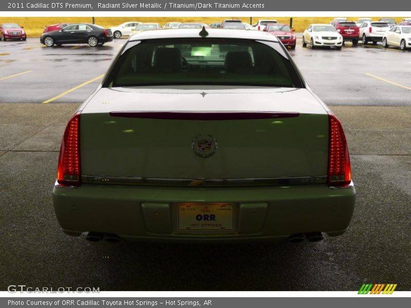 Radiant Silver Metallic / Titanium/Dark Titanium Accents 2011 Cadillac DTS Premium