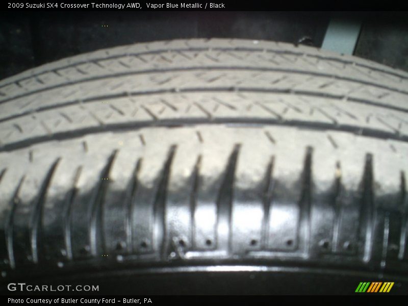Vapor Blue Metallic / Black 2009 Suzuki SX4 Crossover Technology AWD