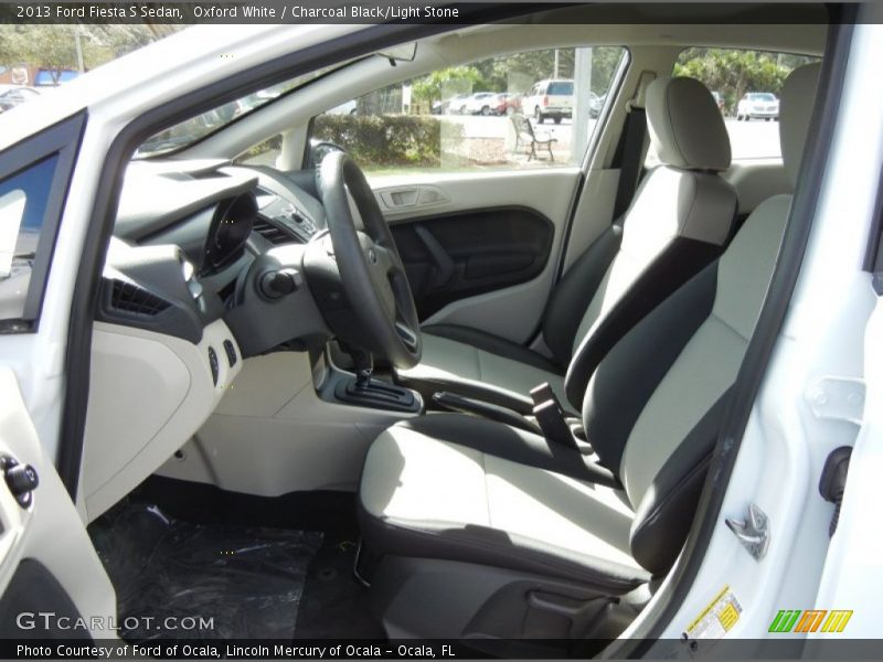 Front Seat of 2013 Fiesta S Sedan