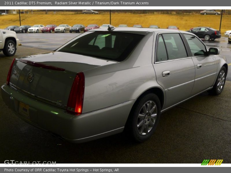 Radiant Silver Metallic / Titanium/Dark Titanium Accents 2011 Cadillac DTS Premium