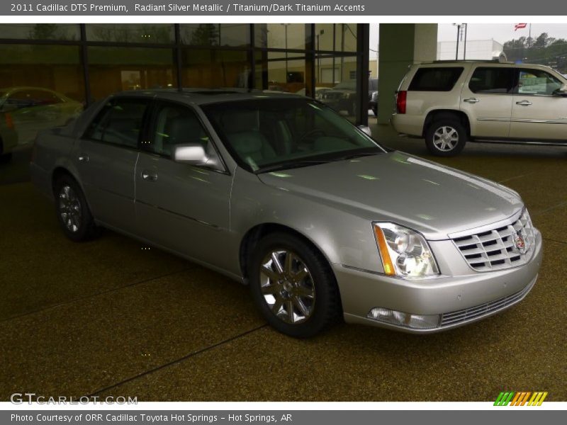 Radiant Silver Metallic / Titanium/Dark Titanium Accents 2011 Cadillac DTS Premium