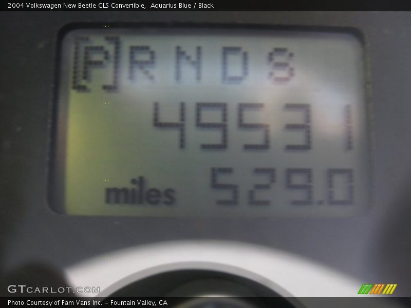 Aquarius Blue / Black 2004 Volkswagen New Beetle GLS Convertible
