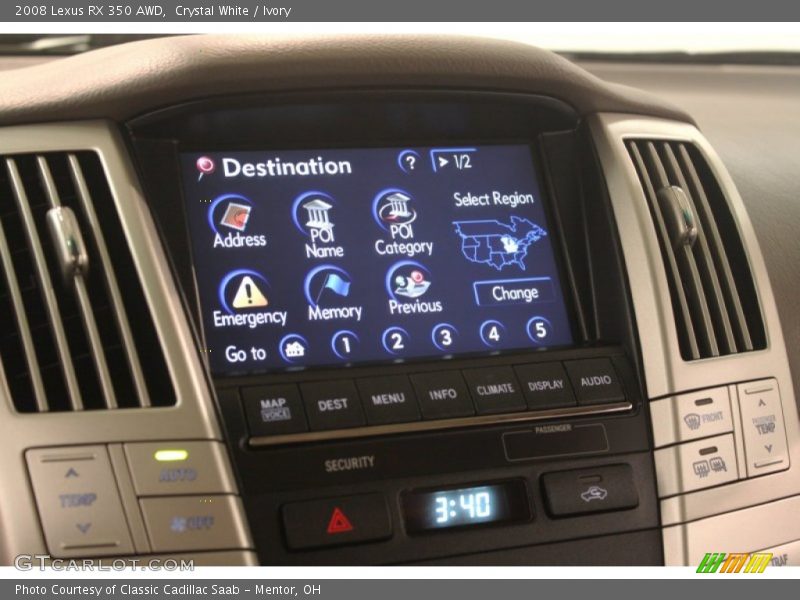 Crystal White / Ivory 2008 Lexus RX 350 AWD