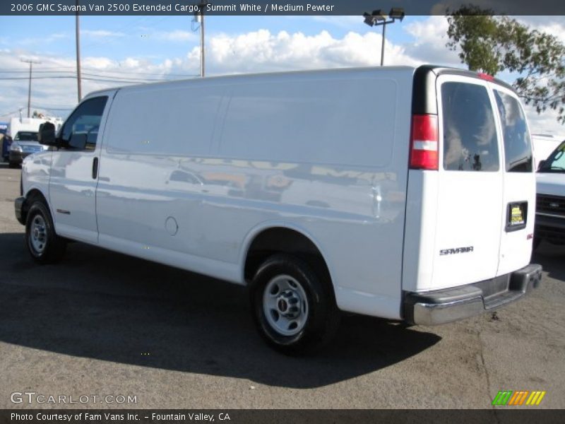 Summit White / Medium Pewter 2006 GMC Savana Van 2500 Extended Cargo