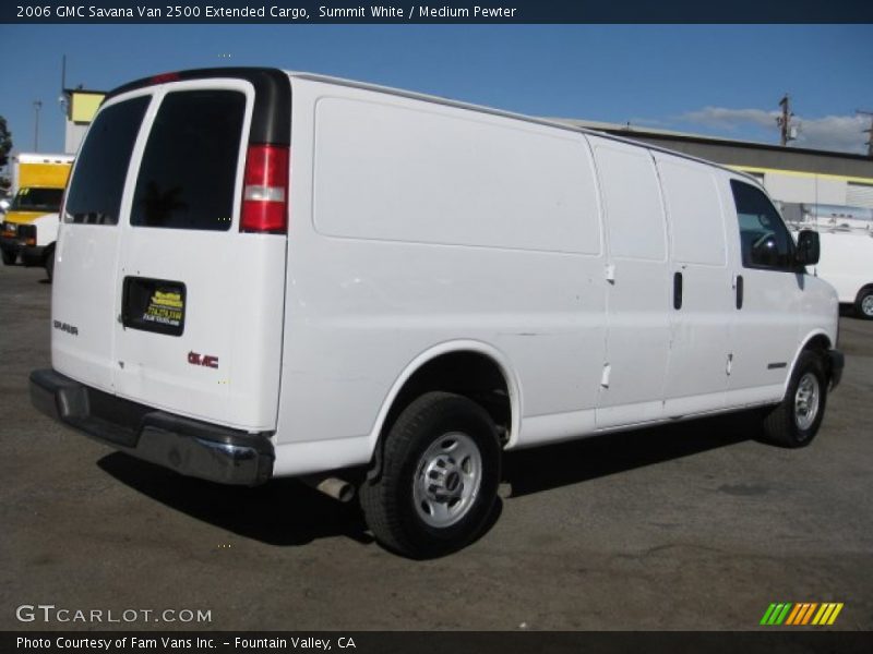 Summit White / Medium Pewter 2006 GMC Savana Van 2500 Extended Cargo