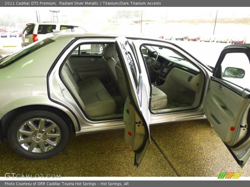 Radiant Silver Metallic / Titanium/Dark Titanium Accents 2011 Cadillac DTS Premium