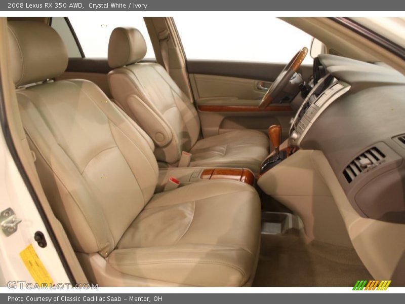 Front Seat of 2008 RX 350 AWD