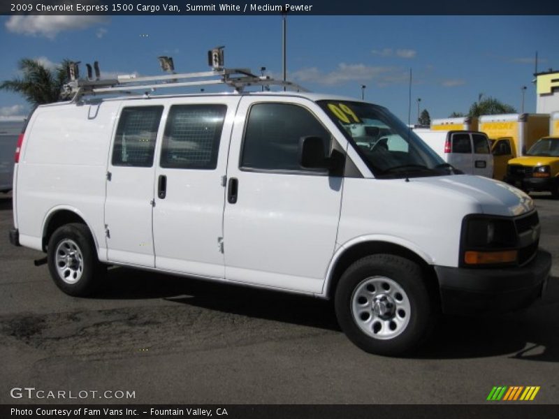 Summit White / Medium Pewter 2009 Chevrolet Express 1500 Cargo Van