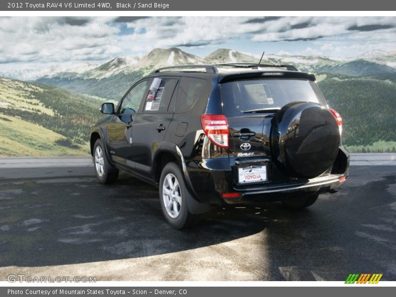 Black / Sand Beige 2012 Toyota RAV4 V6 Limited 4WD