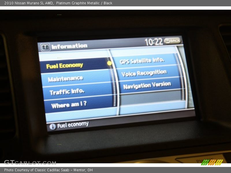 Platinum Graphite Metallic / Black 2010 Nissan Murano SL AWD