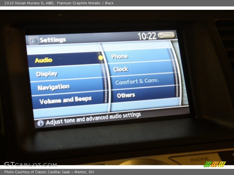 Platinum Graphite Metallic / Black 2010 Nissan Murano SL AWD