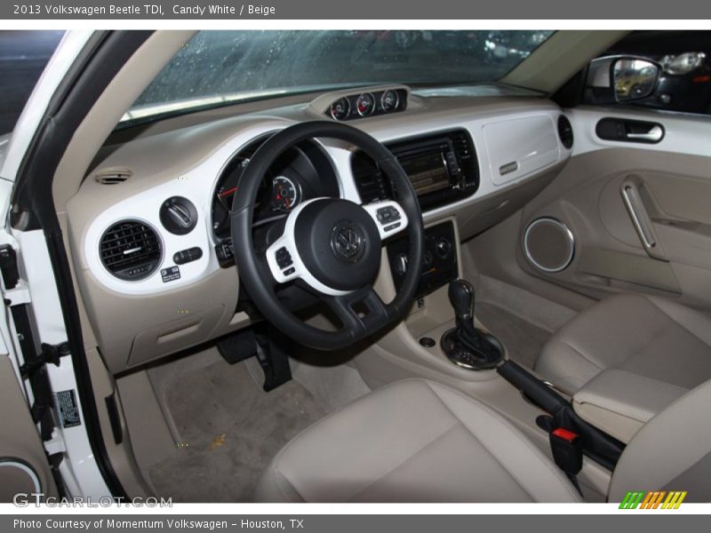 Candy White / Beige 2013 Volkswagen Beetle TDI