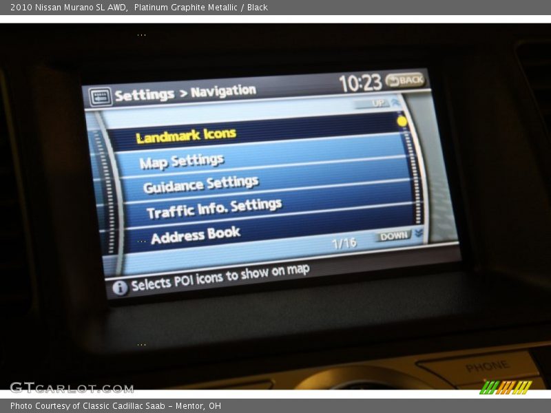 Platinum Graphite Metallic / Black 2010 Nissan Murano SL AWD