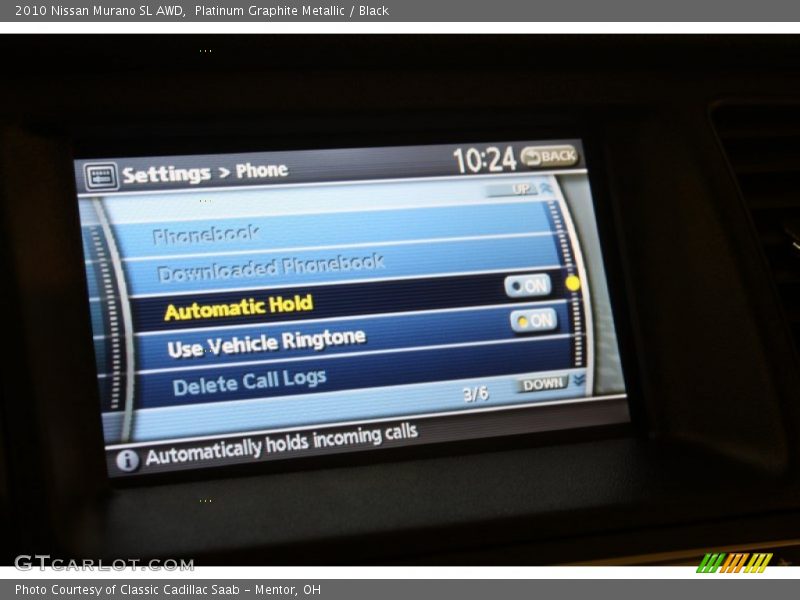 Platinum Graphite Metallic / Black 2010 Nissan Murano SL AWD