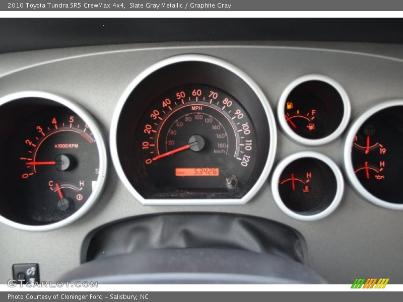 Slate Gray Metallic / Graphite Gray 2010 Toyota Tundra SR5 CrewMax 4x4