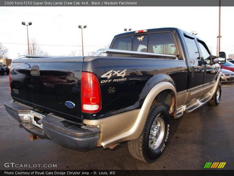 Black / Medium Parchment 2000 Ford F250 Super Duty Lariat Crew Cab 4x4