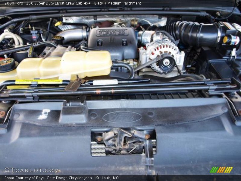 Black / Medium Parchment 2000 Ford F250 Super Duty Lariat Crew Cab 4x4