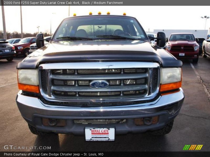 Black / Medium Parchment 2000 Ford F250 Super Duty Lariat Crew Cab 4x4