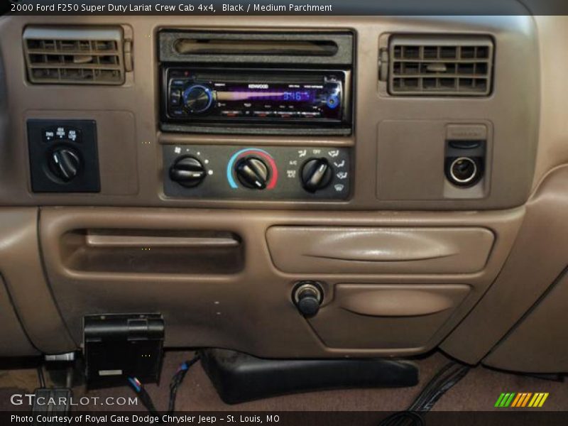 Black / Medium Parchment 2000 Ford F250 Super Duty Lariat Crew Cab 4x4
