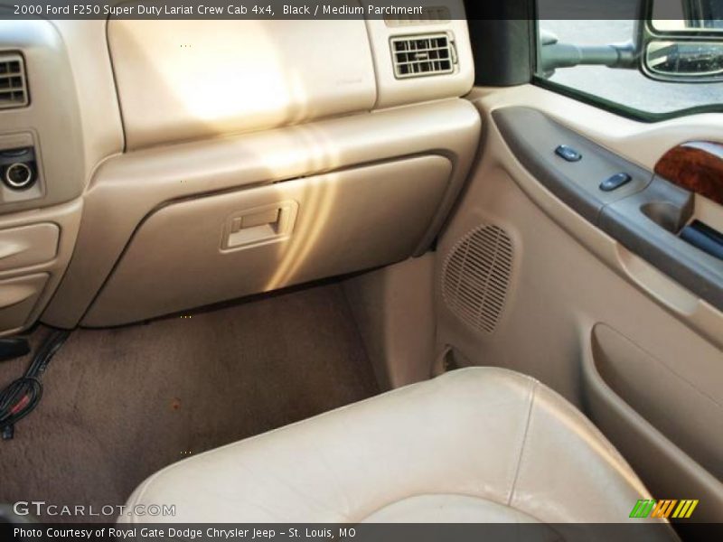 Black / Medium Parchment 2000 Ford F250 Super Duty Lariat Crew Cab 4x4