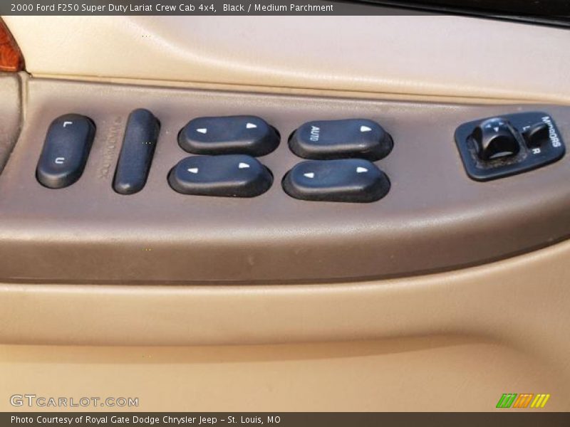 Black / Medium Parchment 2000 Ford F250 Super Duty Lariat Crew Cab 4x4