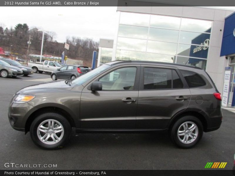  2012 Santa Fe GLS AWD Cabo Bronze