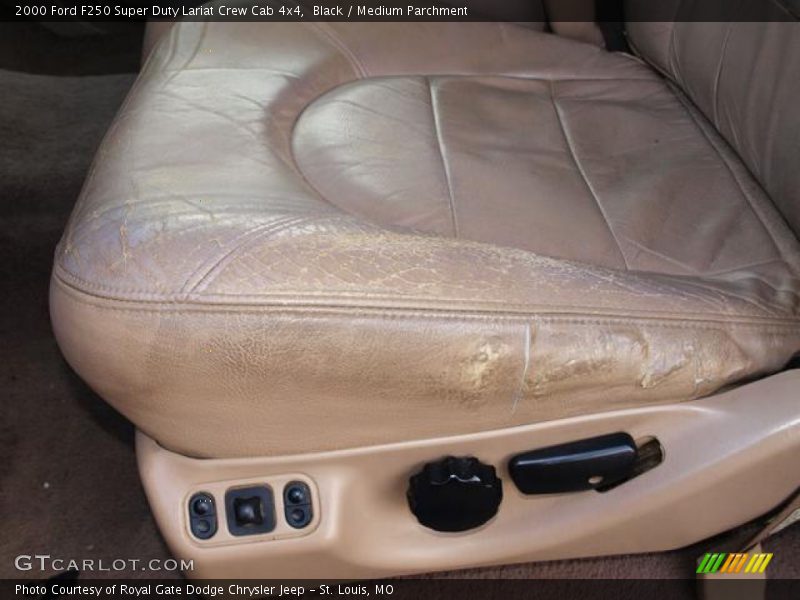 Black / Medium Parchment 2000 Ford F250 Super Duty Lariat Crew Cab 4x4