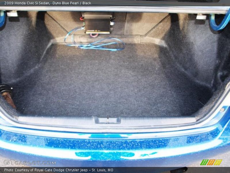 Dyno Blue Pearl / Black 2009 Honda Civic Si Sedan